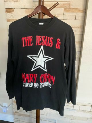 Vintage Orig The Jesus & Mary Chain / Mazzy Star Tour 1994 T - Shirt Long Sleeve L