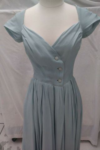 Christian Dior Vintage Silk Short Evening Dress Circa Late 1950 