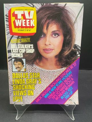 Dec1981 Tv Week Pin - Up Bucks Fizz Linda Gray Dallas Mick Jagger Tarzans L359.