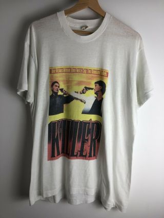 Vintage 1989 The Killer John Woo Movie T - Shirt Xxl 80’s Screen Stars Holy Grail