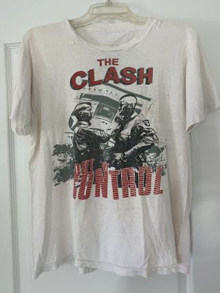 The Clash 1984 Out Of Control Tour Tshirt