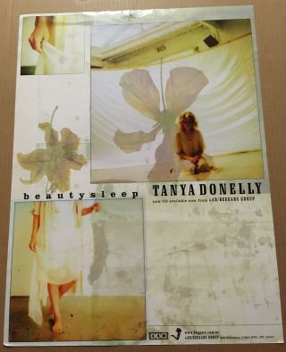 Throwing Muses Tanya Donelly Rare 2002 Promo Poster For Beautysleep Cd Breeders