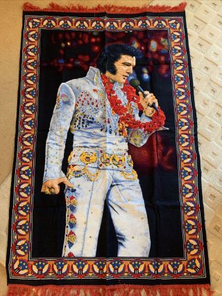 Elvis Presley Memorabilia / Collectable Carpet / Wall Tapestry 145cm X 95cm