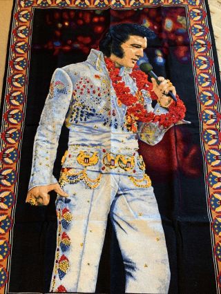 Elvis Presley Memorabilia / Collectable Carpet / Wall Tapestry 145cm X 95cm 3