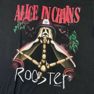 Vintage Alice In Chains Rooster Shirt L 1993 90s Grunge Punk Rock Music Band 2