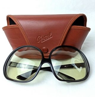 Vintage Persol Ratti 6840 Sunglasses Round Oversize Women Nos Meflecto Case
