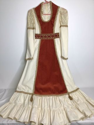 Vintage 1970’s Gunne Sax Peasant Dress By Jessica San Fransisco