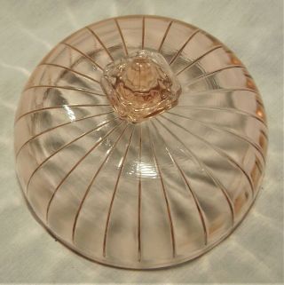 Sierra Pink Butter Lid From Jennette Glass 1931 - 1933