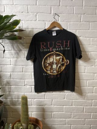 2010 Rush " Time Machine " Concert Tour (medium) T - Shirt Geddy Lee Peart Lifeson