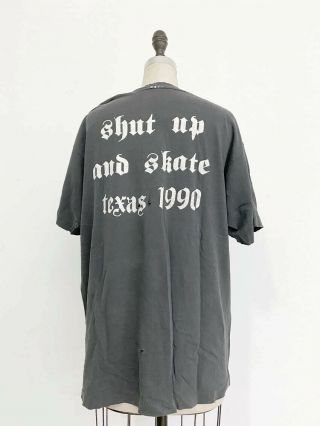 ⭕ 90s Vintage Shut Up And Skate 1990 Shirt : Suas Jfa Zorlac Old Ghost Punk 80s