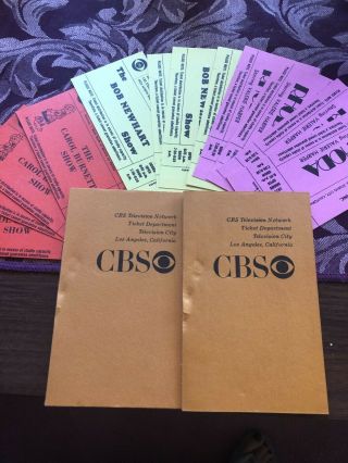 Vintage Tickets To Cbs Tv Shows (1977)