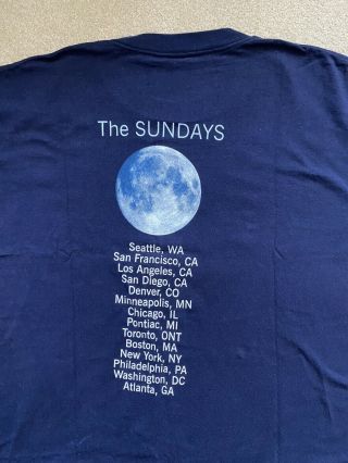 Vtg The Sundays T Shirt Harriet Wheeler Vintage Rare Static & Silence Tour L/XL 4