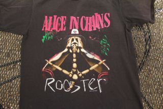 Alice In Chain Rooster 1993 Concert Vintage T Shirt Authentic Grunge Staley Sz L