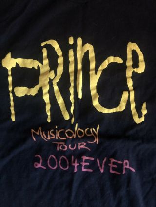 Prince - Musicology 2004 Tour T - Shirt - Official - Medium - Prince Estate