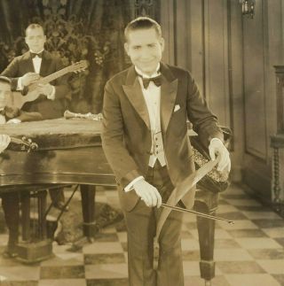 c1920 Johnnie Marvin & His Musical Saw Great Vintage Vitaphone Film Photograph 2
