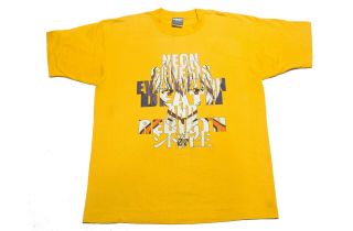 Vintage 90s Neon Genesis Evangelion T Shirt Death And Rebirth 1997 Large Anime