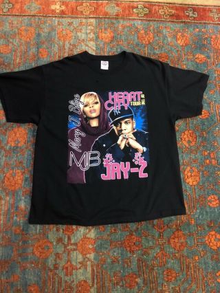 Vintage 2008 Jay - Z And Mary J.  Blige Heart Of The City Tour T Shirt Size Xl