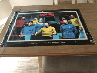1995 Vintage Star Trek Television Show Wall Poster 36” X 24” Shatner