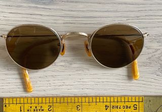 Vintage B&l 1/10 12k Gf Antique Oval Eye Glasses Spectacles Bausch & Lomb