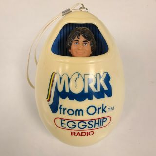 Vintage 1979 Mork From Ork Eggship Radio - Robin Williams - Mork & Mindy