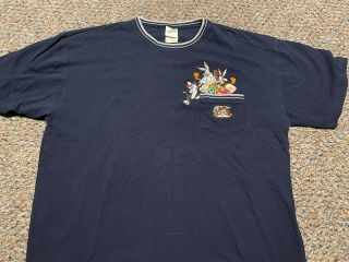 Looney Tunes Vintage Warner Bros Studio Store Embroidered T - Shirt Xl Bugs Bunny