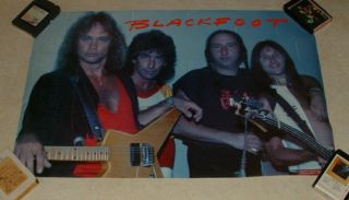 Blackfoot Poster Vintage Rickey Medlocke Lynyrd Skynyrd