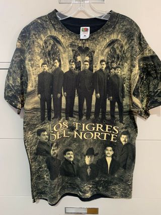 Alejandro Fernandez Tee - Shirt Los Tigres Del Norte Mens Large All Over Print