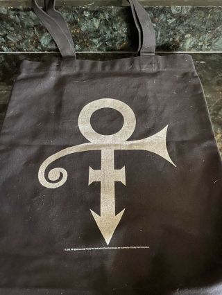 Prince Official Paisley Park Exclusive Canvas Bag Love Symbol Logo Black