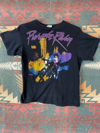Vintage 1984 Prince Purple Rain Movie T - Shirt S 80s