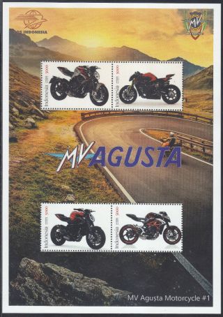 Indonesia - Indonesie Special Issue 2021 Motorcycle Mv Agusta (ms) 1