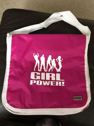 Spice Girls Official Merchandise Large Pink Bag Girl Power 1997/8 Asnew