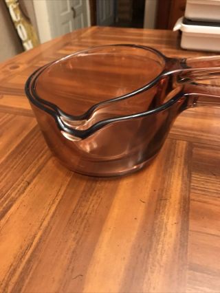 Corning Ware Visions Amber Pot Cookware Set 2 Pour