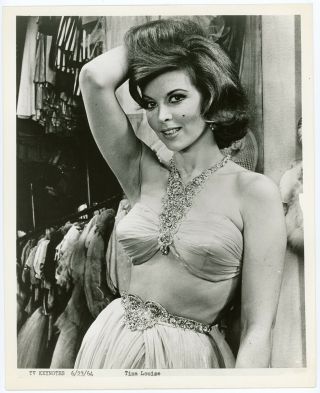 Sultry Redhead Tina Louise In Backstage Dressing Room Photograph 1964