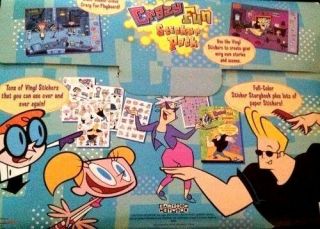 Cartoon Network Dexter ' s Laboratory Crazy,  Johnny Bravo Fun Sticker Pack 2