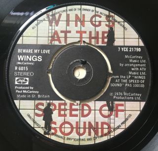 Beatles Paul McCartney Wings Let ' Em In UK Factory Sample Demo Promo 1976 2