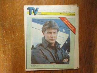 Aug 5,  1984 Minneapolis Tv Week Mag (airwolf/jan - Michael Vincent/ernest Borgnine)