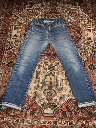 Vintage Levi’s Denim Pants Redline 501 Jeans 30 X 32 Selvedge 70s 80s