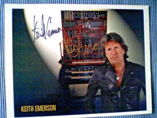 Keith Emerson (emerson,  Lake & Palmer) Ke Hand - Signed Color Publicity Photo