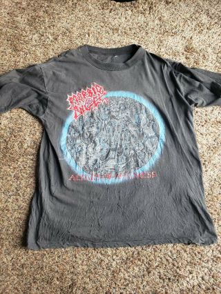 Vintage Morbid Angel Altars Of Madness 1991 Tour Shirt Xl Cannibal Corpse Slayer