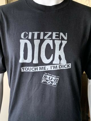 Citizen Dick Sub Pop Vintage Promo 1992 Xl T - Shirt Alice In Chains - Soundgarden
