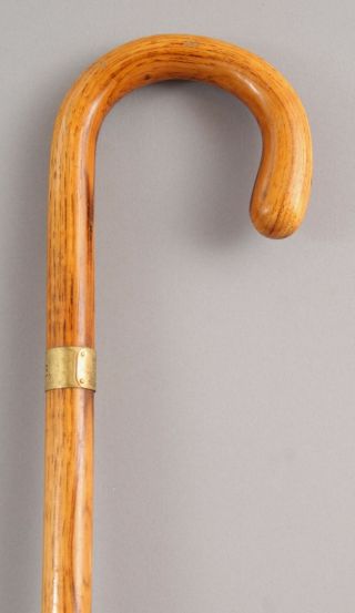 Vintage Swaine Adeney Brigg British Royalty London Oak Walking Stick Cane Nr