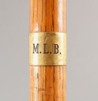 Vintage Swaine Adeney Brigg British Royalty London Oak Walking Stick Cane NR 4