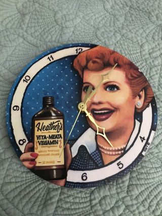 I Love Lucy Rare Collectible Clock Lucille Ball 1950 