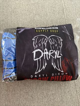 Daryl Dixon Throw Pillow - Amc Twd The Walking Dead Supply Drop Exclusive