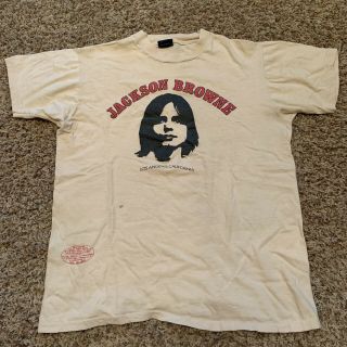 Vintage Jackson Browne Los Angeles Ca T Shirt Proceeds Non - Nuclear Future 70s