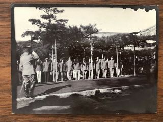 China Old Photo German Soldiers Troop Tsingtau Japan Pow Prisoners