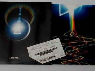 Roger Waters Pink Floyd Concert Programme Dark Side Of The Moon & Ticket 2007