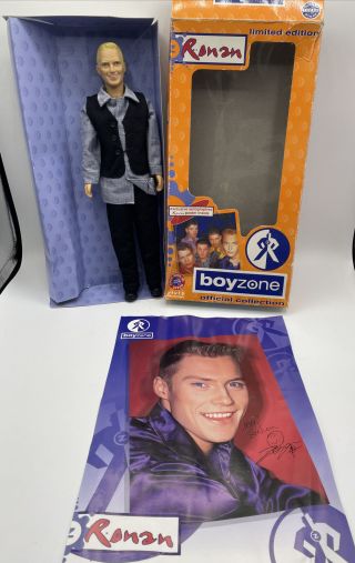1995 Ronan Keating Boyzone Doll With Exclusive Autographed Poster Boxed Ltd Edit