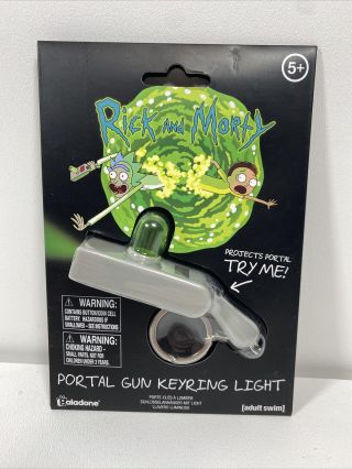 Rick And Morty Portal Gun Keyring Light Keychain Paladone Adult Swim