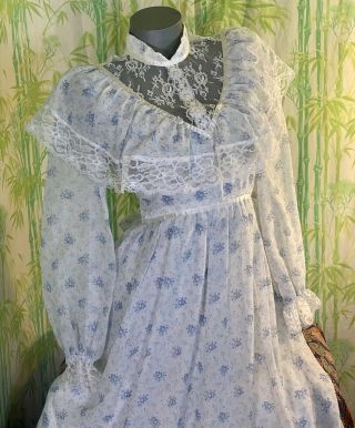 Vintage Gunne Sax Prairie Dress 70’s Cottagecore Size 9
